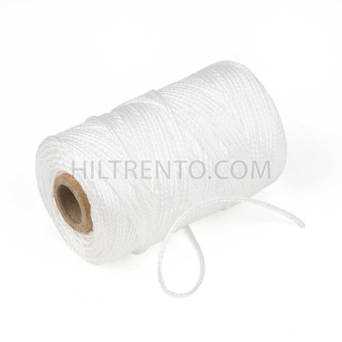 Trencilla blanca de polipropileno 1.8 mm, hilo replanteo tiralíneas, cuerda guía