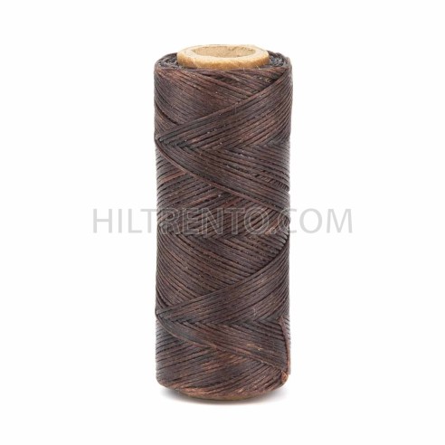 Hilo encerado 1 mm nylon (Poliamida 6.6) - Col. marrón medio - Bobina 100 mts