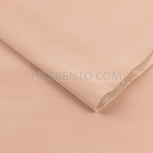 Piel Nobuk lavable grabada, color rosa (pink 6009) , grosor 1,2 - 1,4 mm