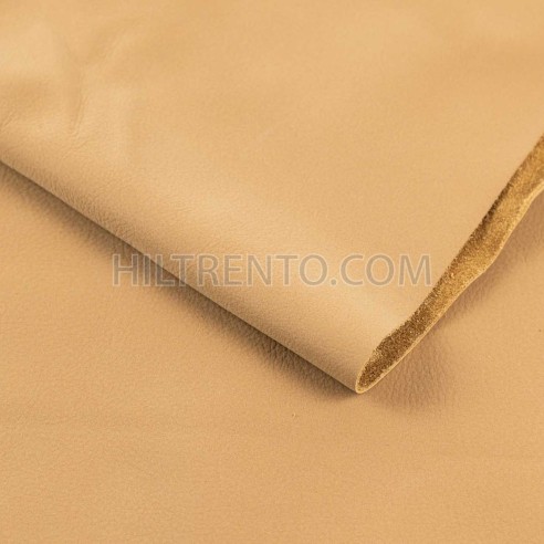 Piel Nobuk lavable grabada, color camel 6021,  grosor 1,2 - 1,4 mm