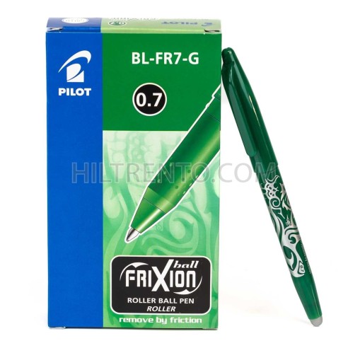 Bolígrafo Pilot Frixion Tinta borrable - Verde Caja 12 uds