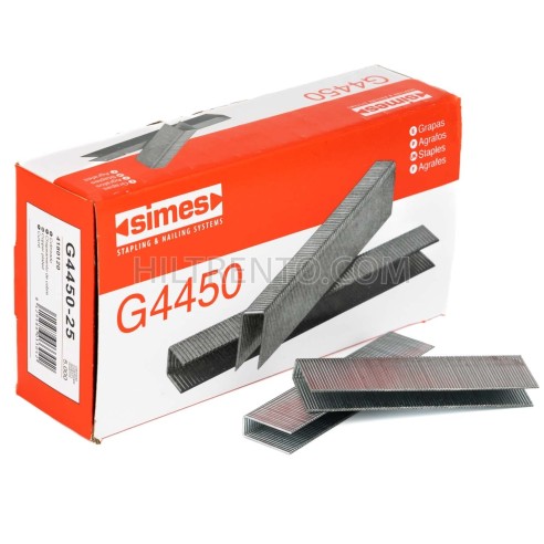 Grapa Simes G4450 (SG44) 25 mm - Pack 6 cajas x 5000 uds