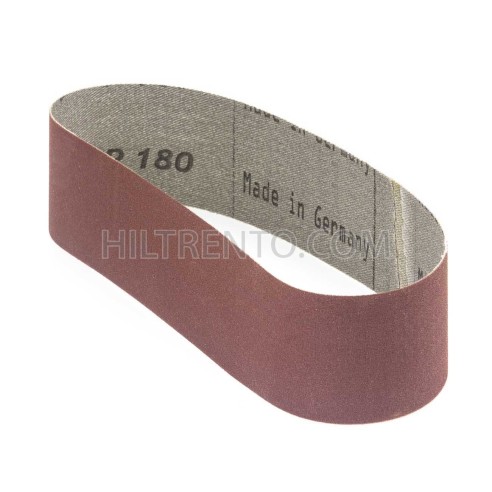 Banda de lija tela roja 471x50 mm grano 180 - Pack 10 uds