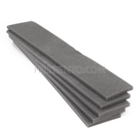 800 Tiras de esponja gris 50x9x1 cm separadores de espuma para cajas almohadillas acolchadas