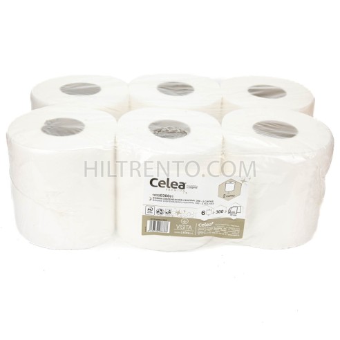 6 rollos Papel toalla seca manos cheminel mecha dispensación central, 369 servicios