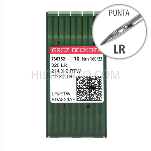 Aguja Groz-Beckert 328 160/23 Punta LR - Pack 10 uds