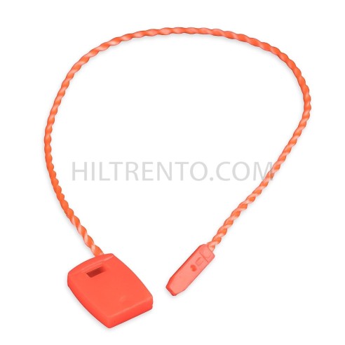 Marchamo plano naranja fluor - 1000 uds