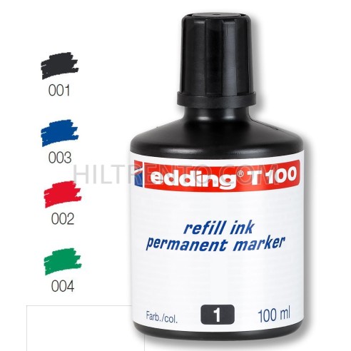 Tinta Eddding T100 Negro 100 ml