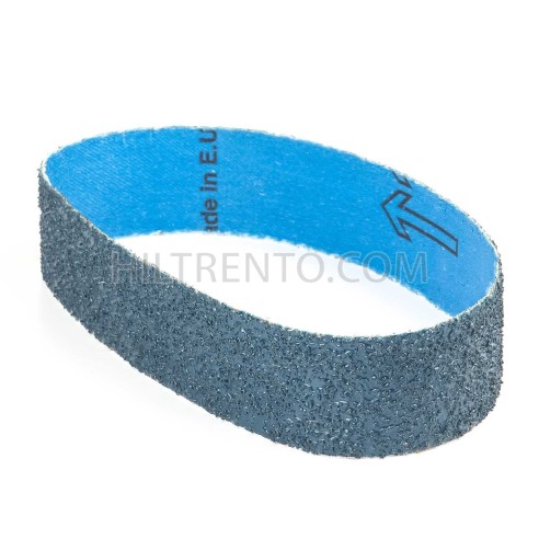 Banda de lija roja tela azul 435x35 mm grano 24 - x10 uds