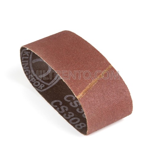 Banda de lija tela roja 283x50 mm grano 80 - Pack 10 uds