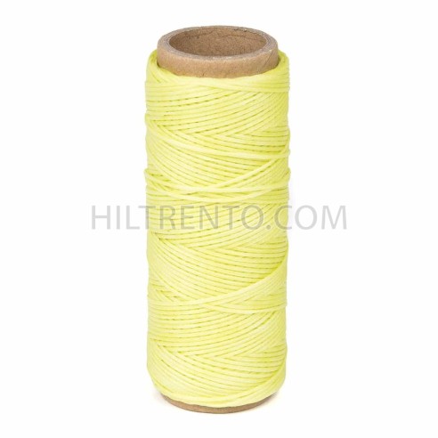 Hilo encerado nylon 1,0 mm - Col. amarillo fluor x01 - Bobina 50 mts