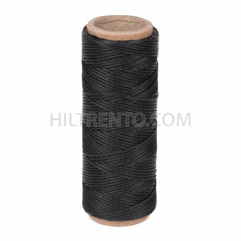 Hilo encerado nylon 1,0 mm - Col. negro 009 - Bobina 50 mts