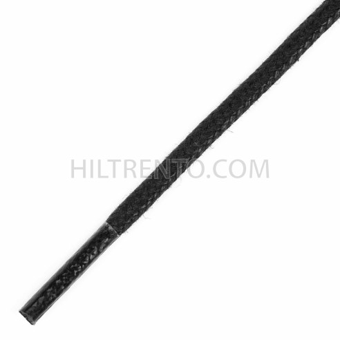 Cordón redondo algodón 2.5 mm negro Ref.320 - Pack 144 uds