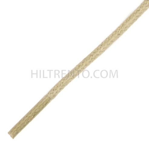 Cordón redondo beig encerado 2.5 mm x 80 cm - Pack 144 uds