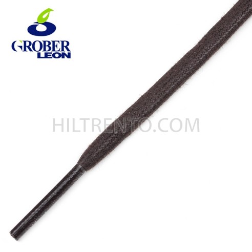 Cordón plano encerado marrón 4 mm GROBER  (50-150 cm) - 144 uds