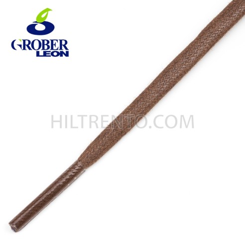 Cordón plano encerado cuero 4 mm GROBER  (50-150 cm) - 144 uds