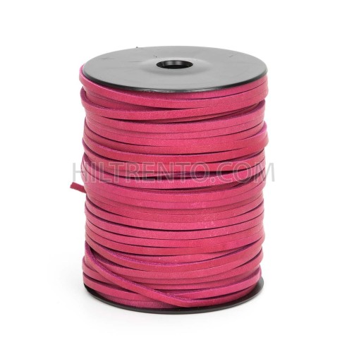 Cordón náutico cuero fucsia 3.5 mm - Carrete 50 mts