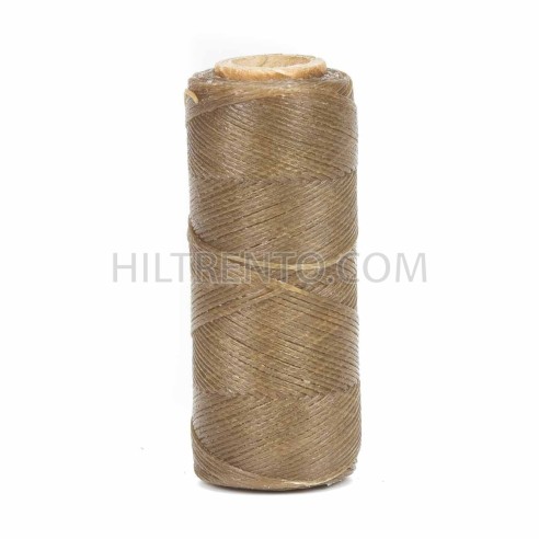 Hilo encerado 1 mm nylon (Poliamida 6.6) - Col. Crudo oscuro - Bobina 100 mts