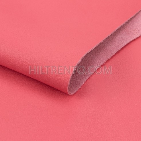 Piel Napa vacuno, color fucsia, grosor 1,2 - 1,4 mm