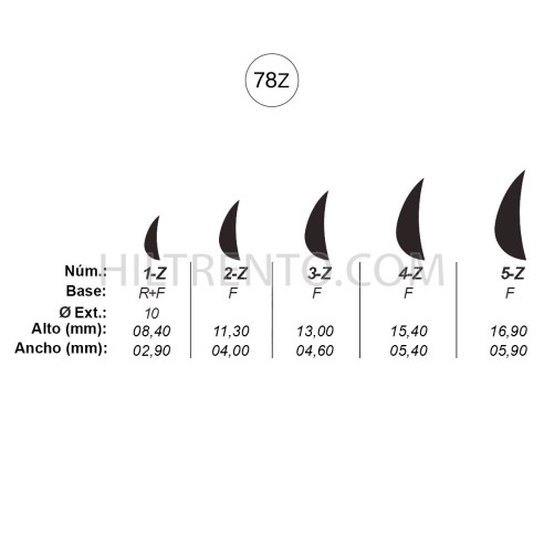 Agujas de perforar ref.78-Z (5 números)