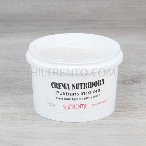 Crema hidratante pulitrans para cuero y piel en general, nutre y protege, incolora - 330 g