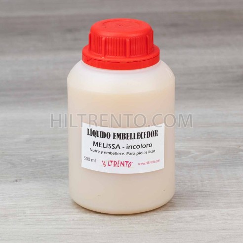 Líquido embellecedor melissa incoloro, hidrata con brillo natural, para calzado de cuero y piel lisa - Bote 500 ml